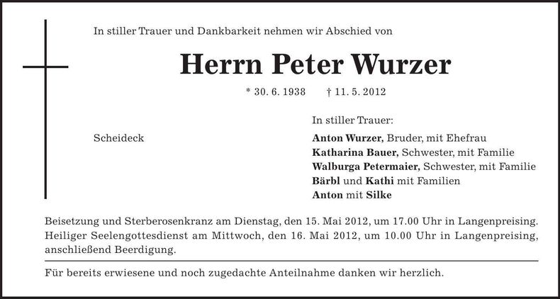 Traueranzeige  