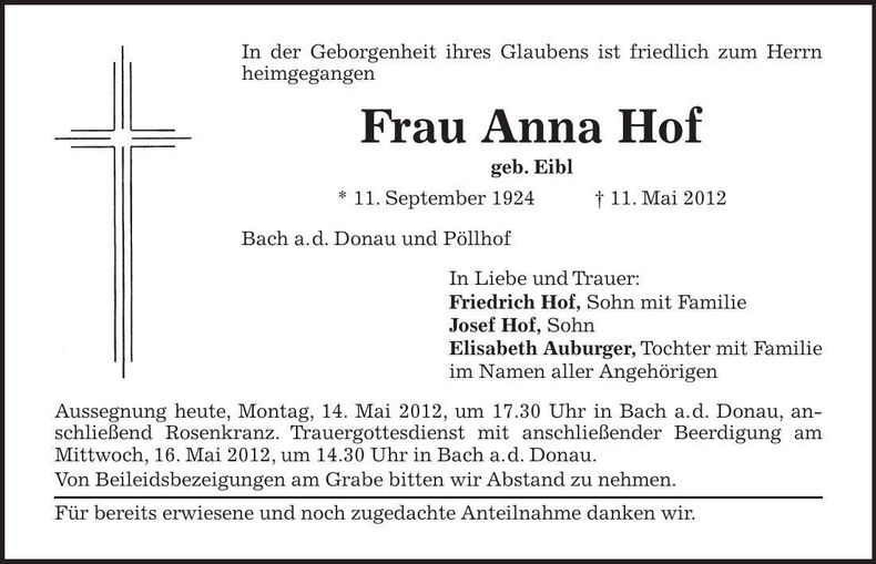 Traueranzeige  