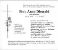 Traueranzeige  