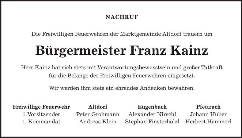 Traueranzeige  