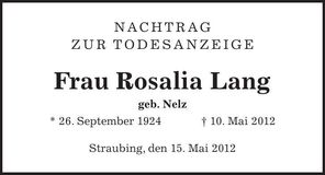 Traueranzeige  