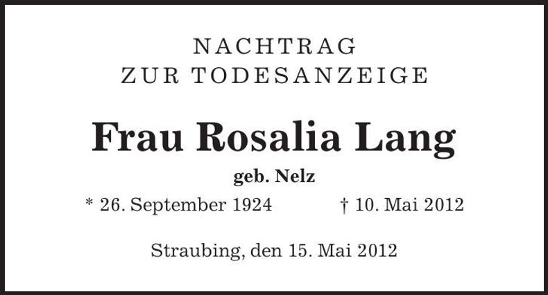Traueranzeige  