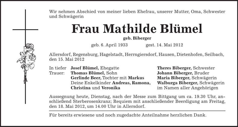 Traueranzeige  