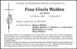 Traueranzeige  