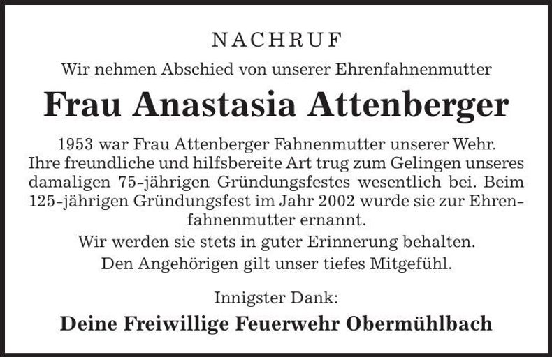 Traueranzeige  