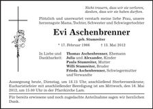 Traueranzeige  