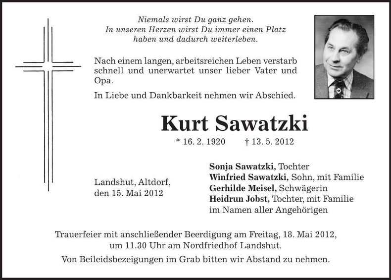 Traueranzeige  