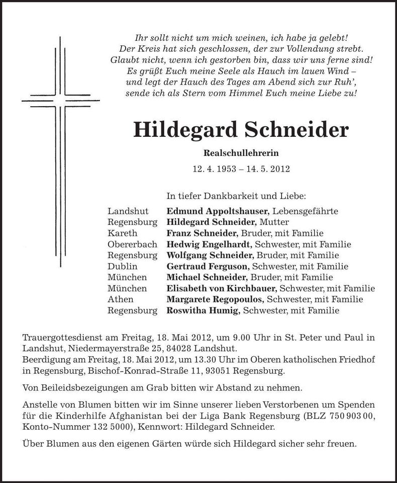 Traueranzeige  