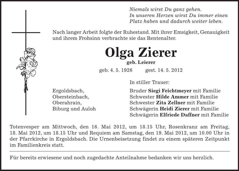 Traueranzeige  