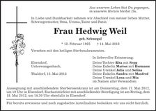 Traueranzeige  