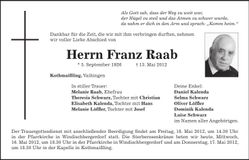 Traueranzeige  