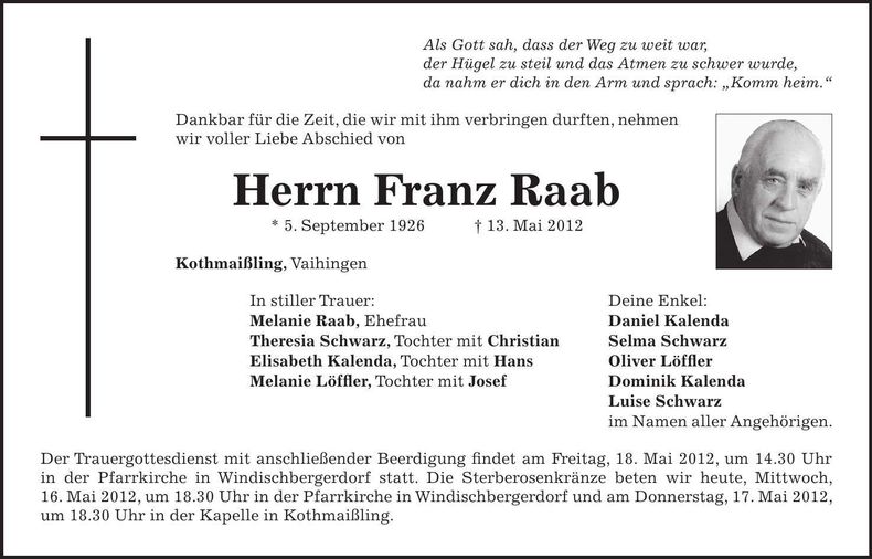 Traueranzeige  