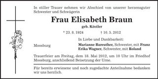 Traueranzeige  