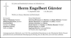 Traueranzeige  