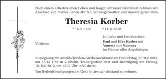 Traueranzeige  