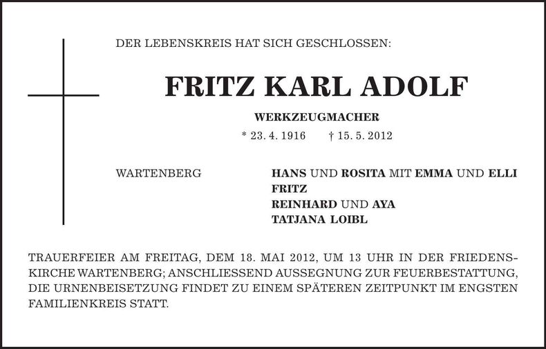 Traueranzeige  