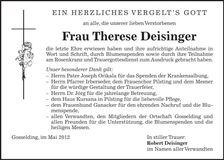 Traueranzeige  