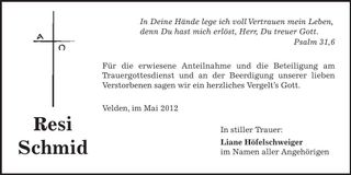 Traueranzeige  
