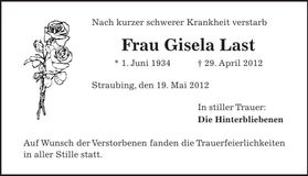 Traueranzeige  
