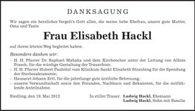 Traueranzeige  