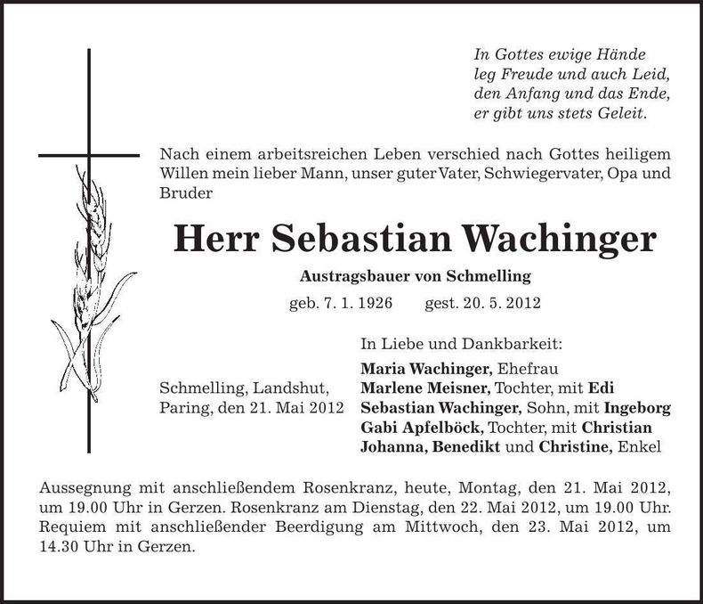 Traueranzeige  