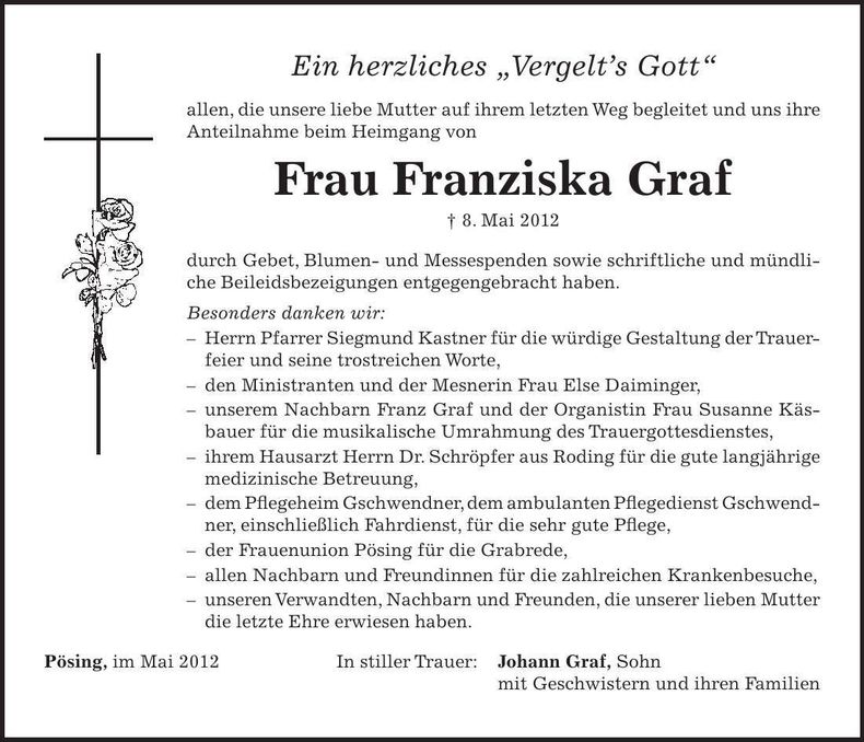 Traueranzeige  