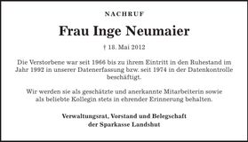 Traueranzeige  