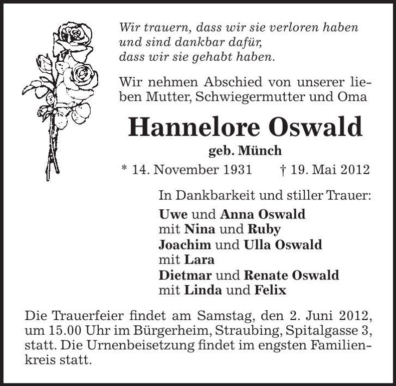 Traueranzeige  