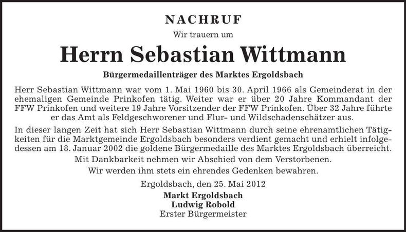 Traueranzeige  