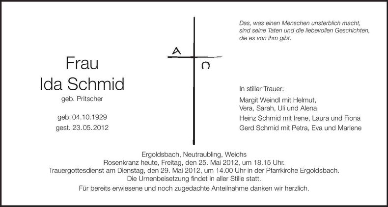 Traueranzeige  