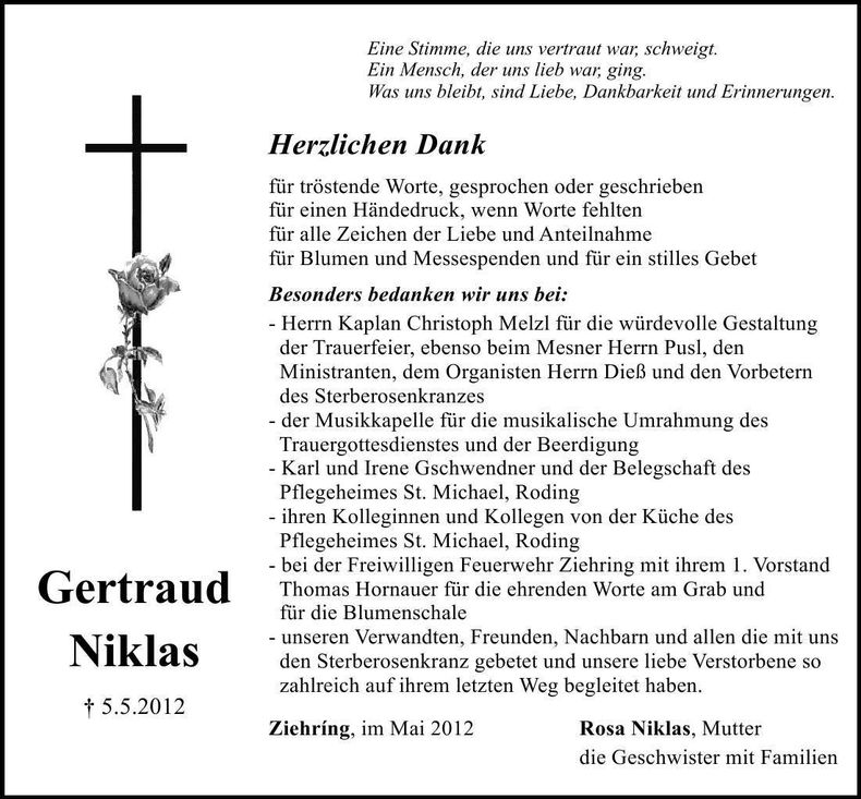 Traueranzeige  