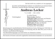 Traueranzeige  