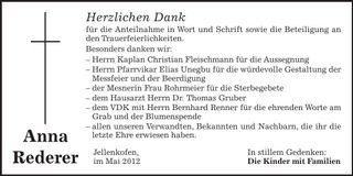 Traueranzeige  