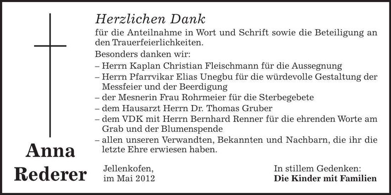 Traueranzeige  