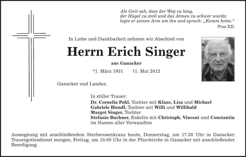 Traueranzeige  