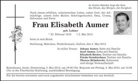 Traueranzeige  