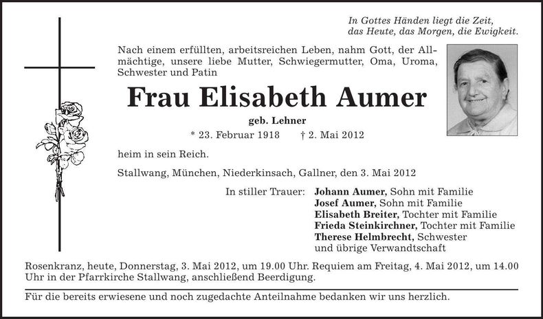 Traueranzeige  