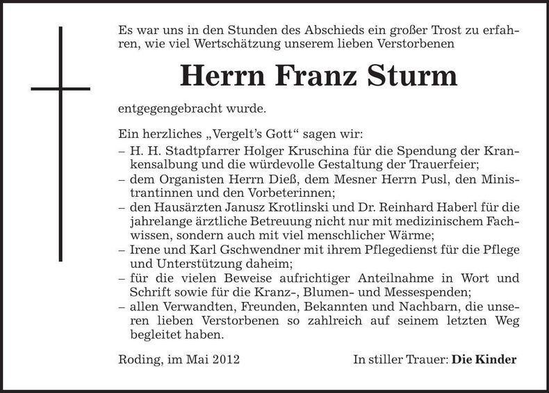 Traueranzeige  
