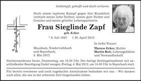 Traueranzeige  