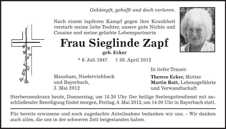 Traueranzeige  