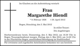 Traueranzeige  