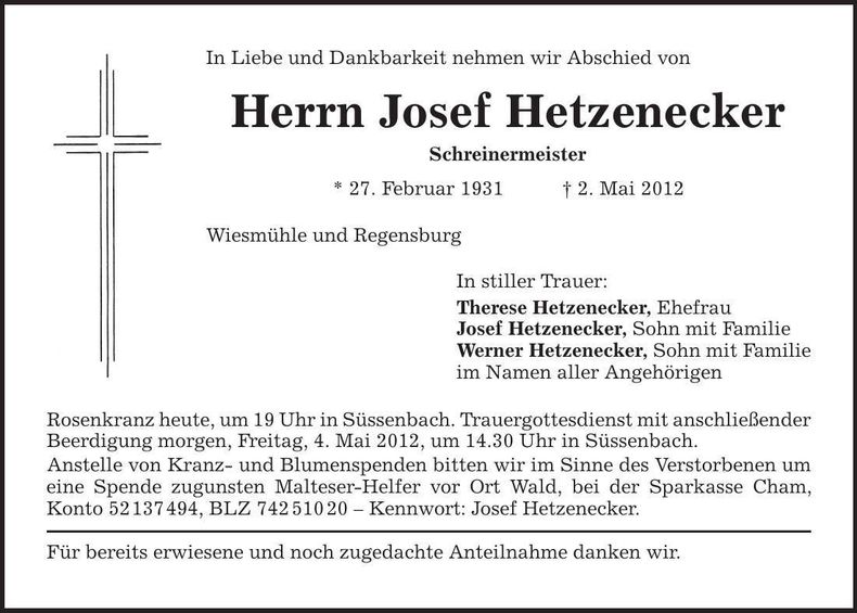 Traueranzeige  