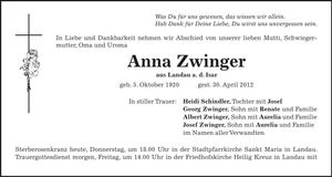 Traueranzeige  