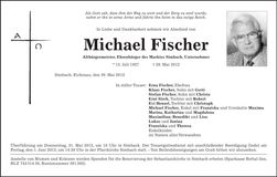 Traueranzeige Michael Fischer