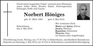 Traueranzeige  