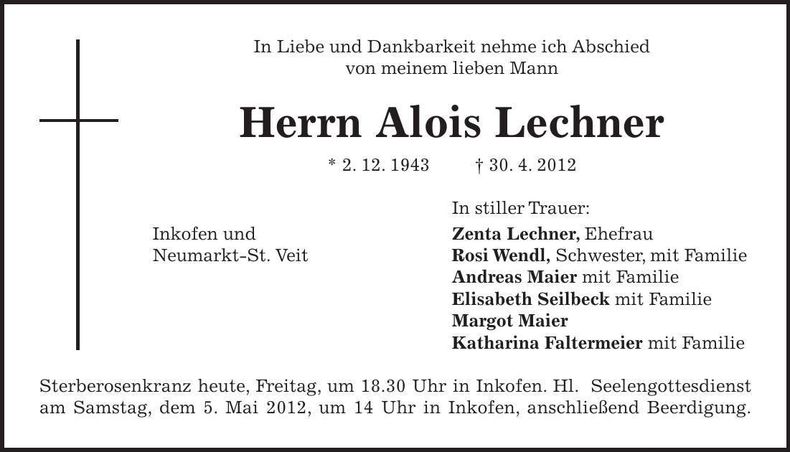 Traueranzeige  