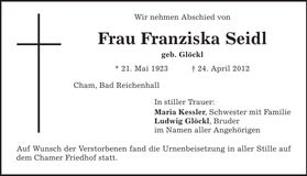 Traueranzeige  