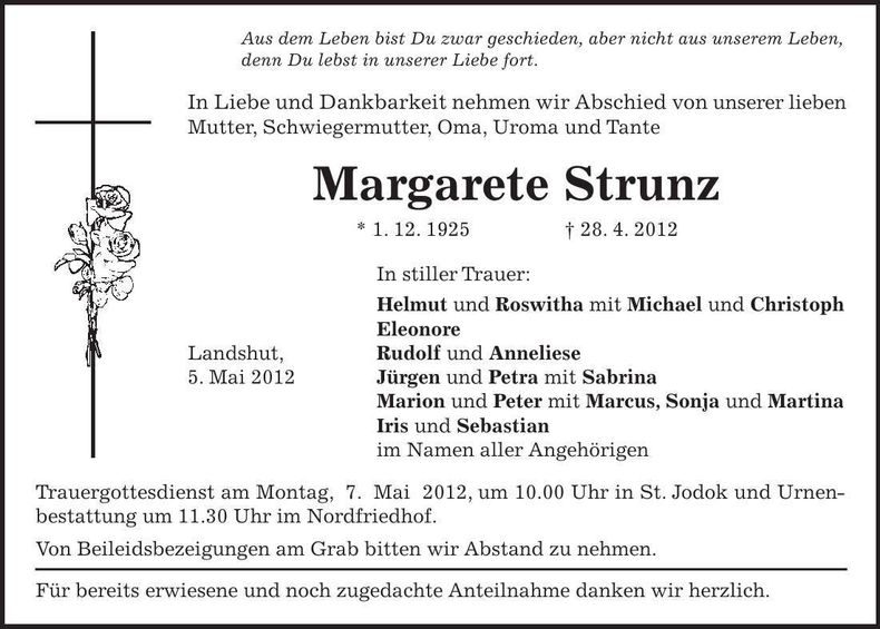 Traueranzeige  