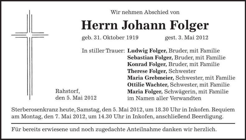 Traueranzeige  