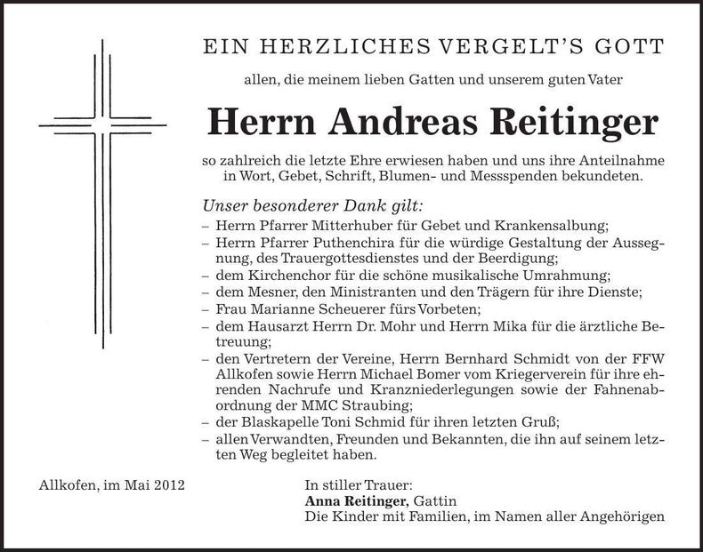 Traueranzeige  